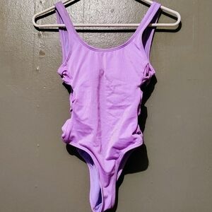 Ladies XS Sexy Beach Barbie Bow Accent Cutout One Piece Swimsuit